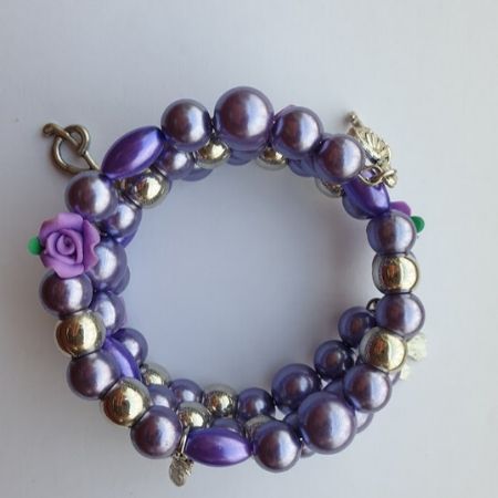 Armband Spiraal Paars