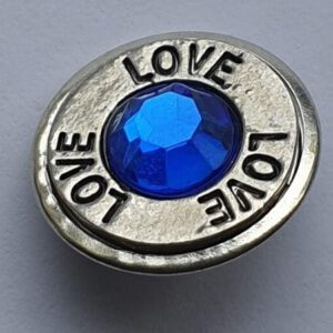 Click Button Love Blauw