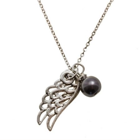 Ketting Angel Wings Dark Grey