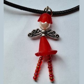 Ketting Gelukspoppetje Rood