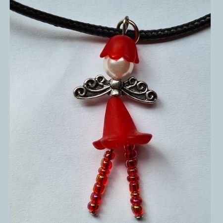 Ketting Gelukspoppetje Rood