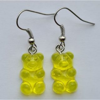 Oorbellen Gummie Beer Geel