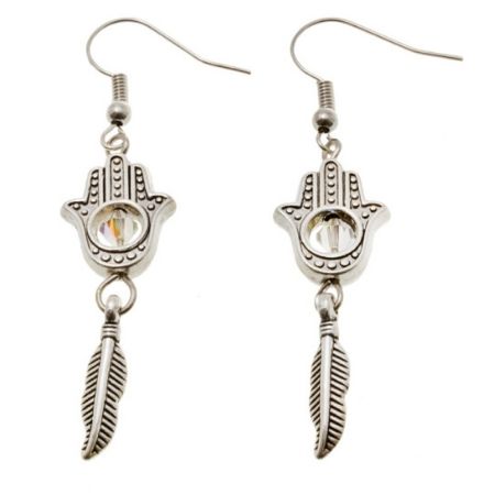 Oorbellen Hamsa Cristal