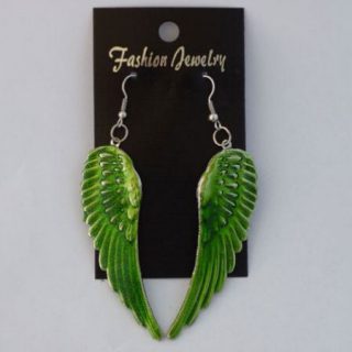 Oorbellen Wings Groen