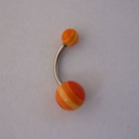 Piercing Oranje Gestreept